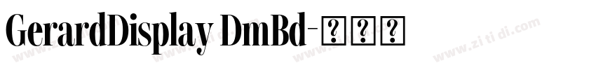 GerardDisplay DmBd字体转换
